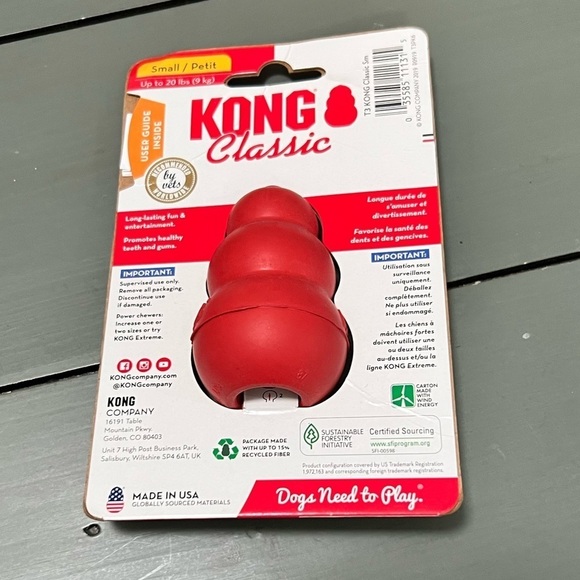 NWT Kong Classic Dog Toy for Small Dogs up to 20lb - Picture 2 of 3